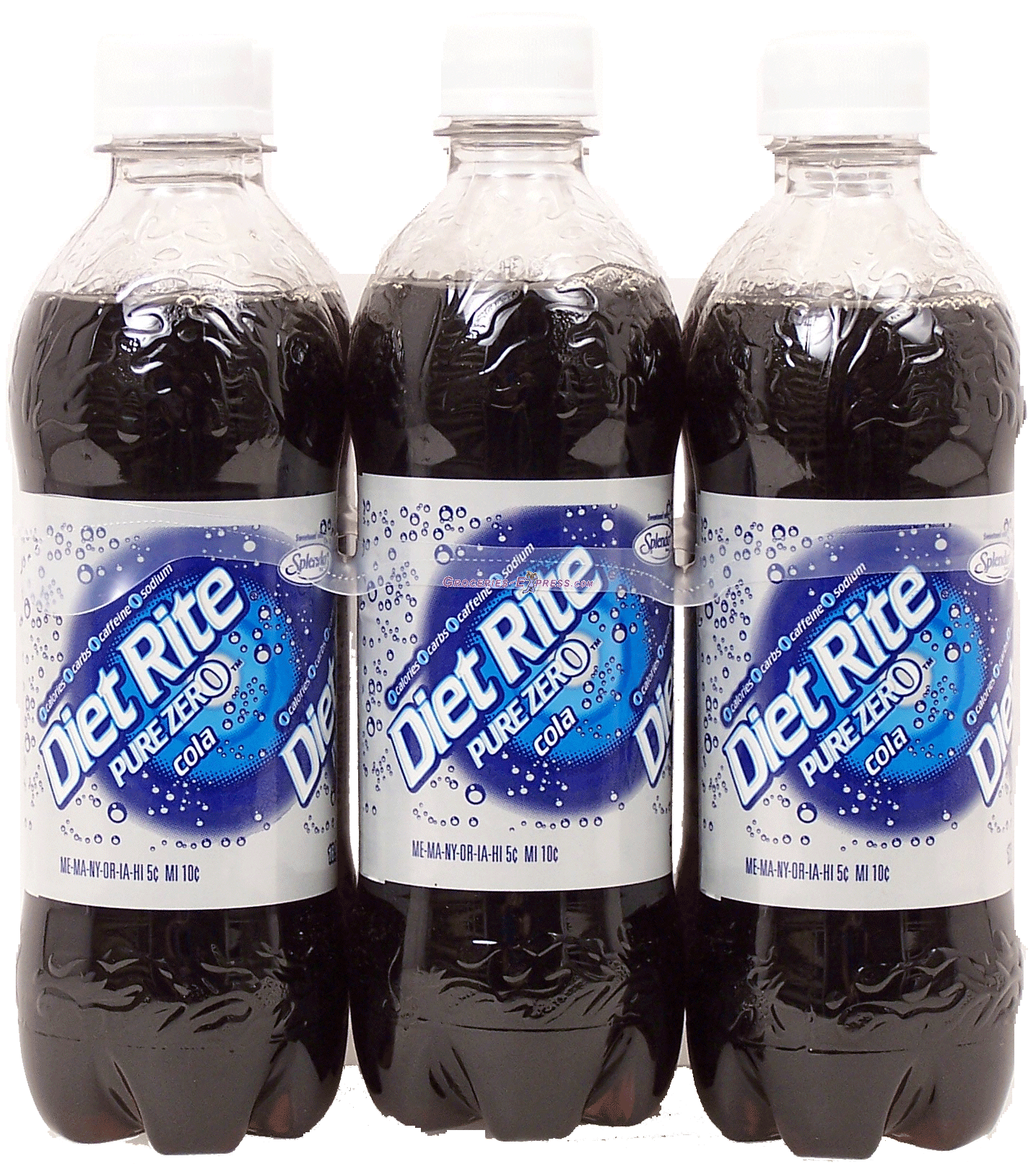 Diet Rite  cola always caffeine free & sodium free, 6-pack 1/2 liter bottles Full-Size Picture